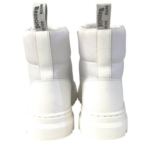 Dr. Martens AirWair Combs Platform Combat Boots White 9 US Lug Sole Lace Up - Picture 5 of 11